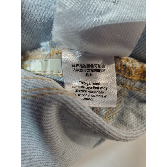 Free People Gilmore Wide Leg Jeans Womens 27 Light Wash Retro Flare High Rise - Picture 8 of 15